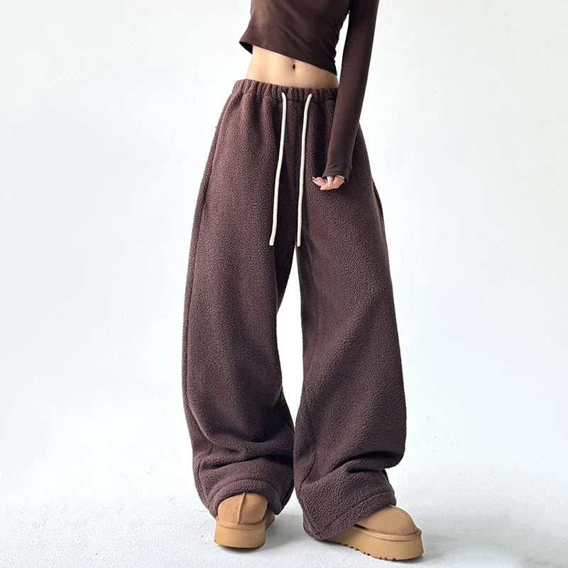 Fennora | Wide-Leg Fleece Pants