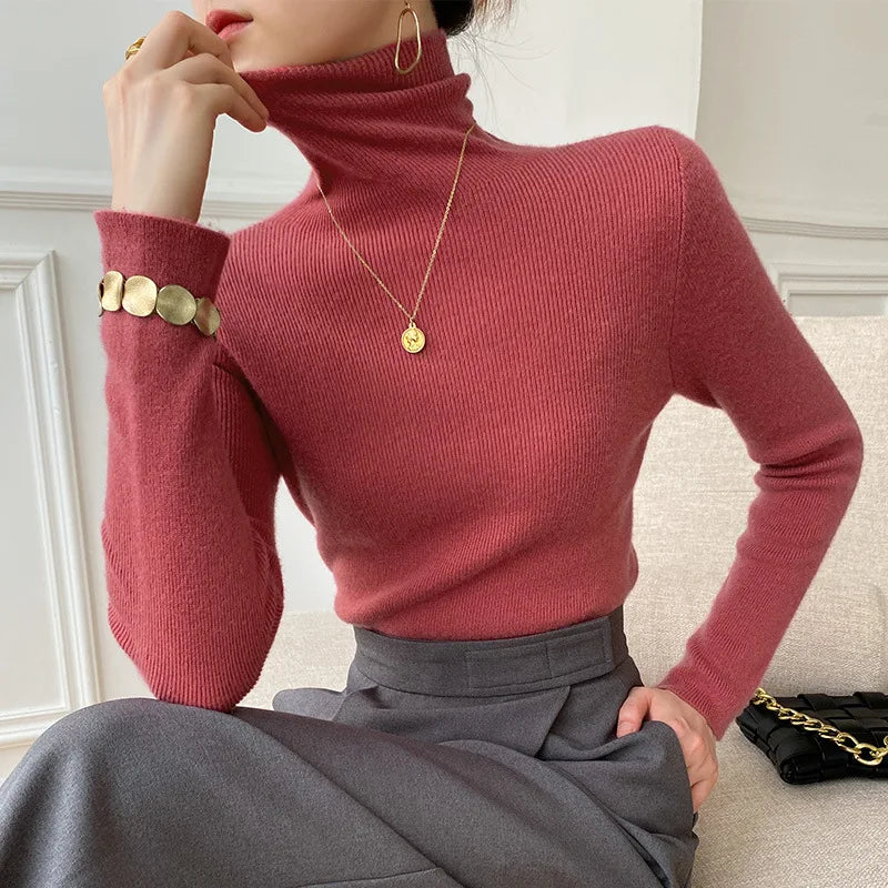 Blandine women's slim turtleneck sweater