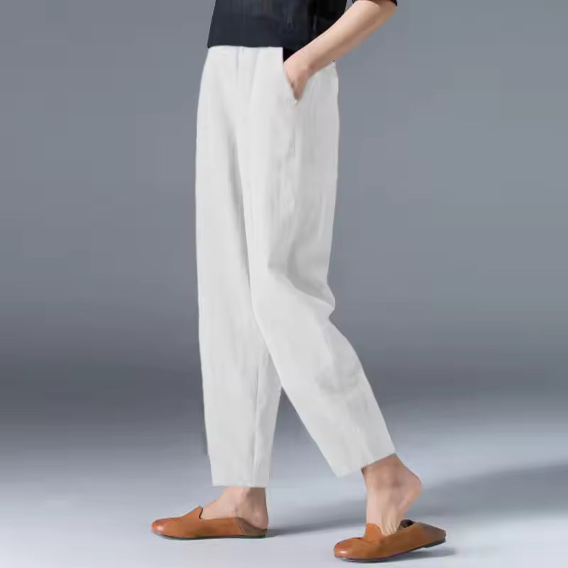 Bethany | Relaxed Flowy Tapered Ankle Pants