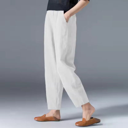 Bethany | Relaxed Flowy Tapered Ankle Pants