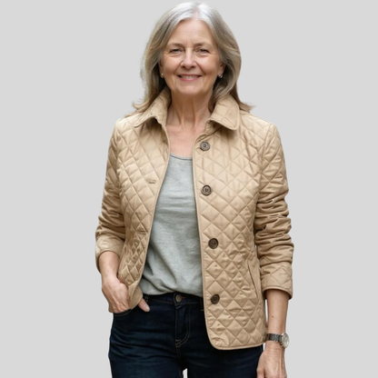 Wrenna | Quilted Lapel-Collar Jacket