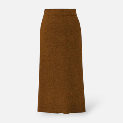Colombe | Wool A-Line Midi Skirt