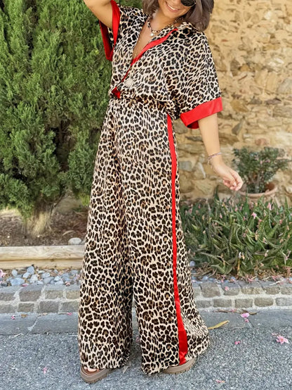 Leopard co-ord set front view