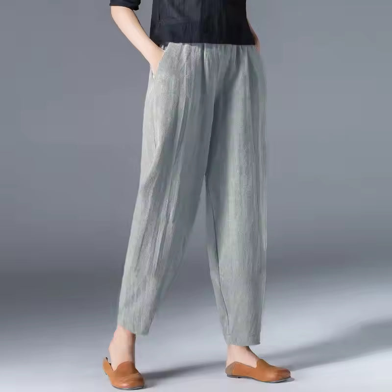 Bethany | Relaxed Flowy Tapered Ankle Pants