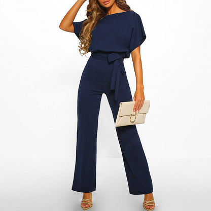 Belted jumpsuit detail view