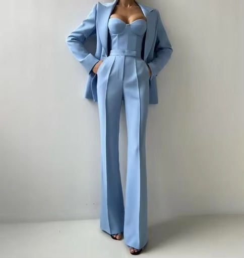 Imogen | Three-Piece Corset and Flare Pants Set