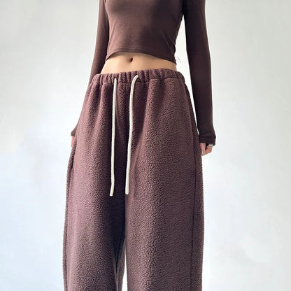 Fennora | Wide-Leg Fleece Pants