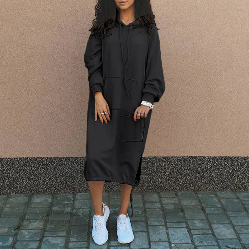 Halona hooded sweatshirt dress for women