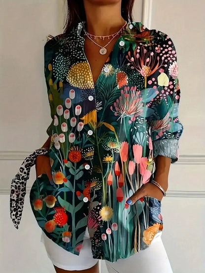 Samantha | Flowy Printed Casual Blouse