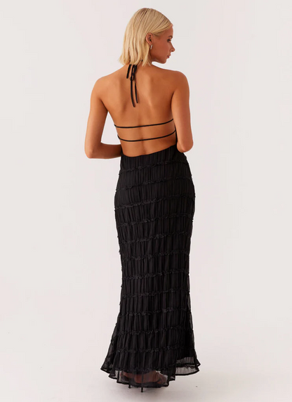Joline | Elegant Halter Maxi Dress