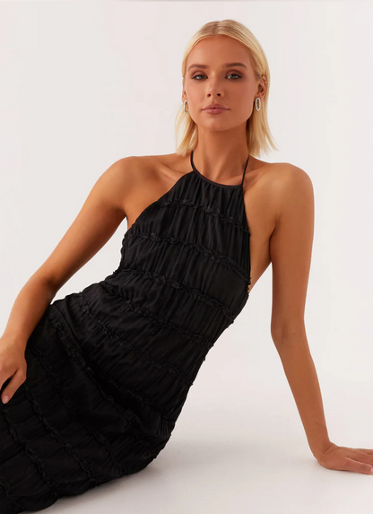 Joline | Elegant Halter Maxi Dress