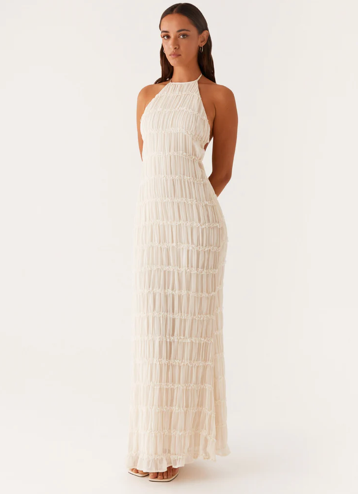 Joline | Elegant Halter Maxi Dress