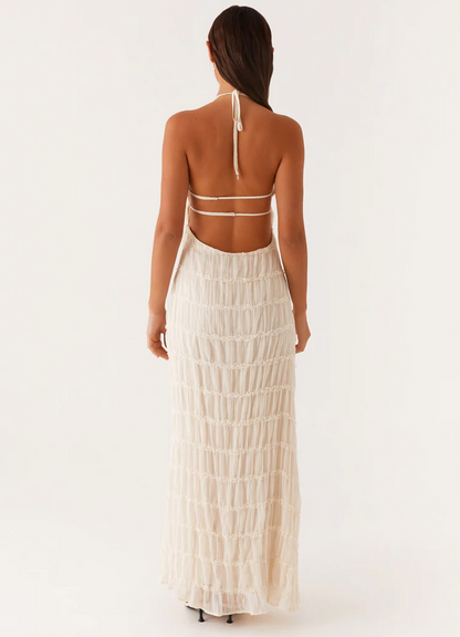 Joline | Elegant Halter Maxi Dress
