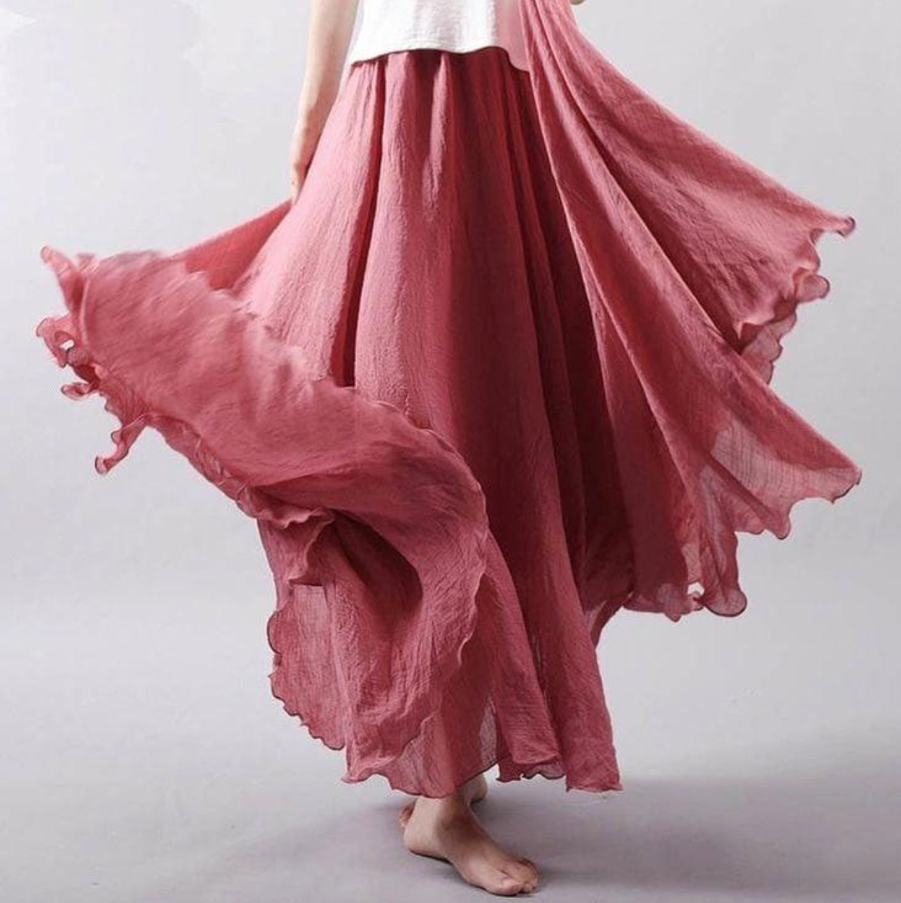 Mariah | Flowy Summer Maxi Skirt