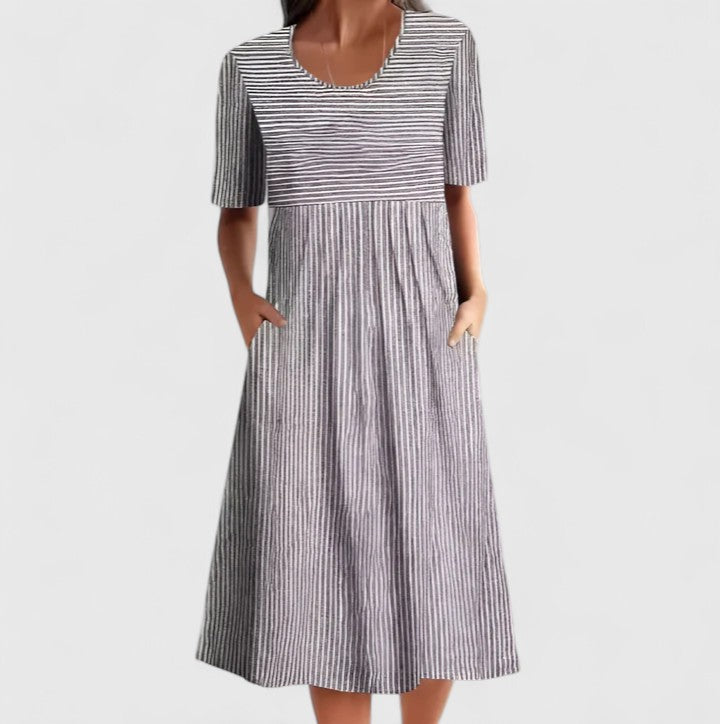 Teagan | Striped Midi Summer Dress