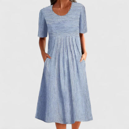 Teagan | Striped Midi Summer Dress