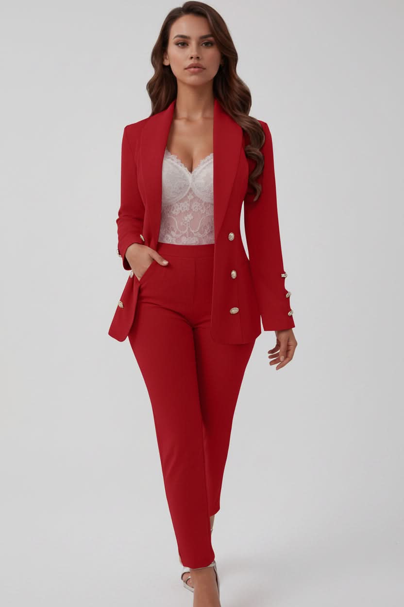 Agathe women's cami top and straight-leg trouser set