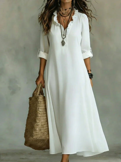 Melinda | Floral Long Sleeve Maxi Sundress