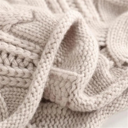 Rosewynn | Cable-Knit High-Neck Sweater