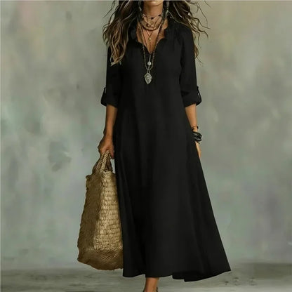 Melinda | Floral Long Sleeve Maxi Sundress