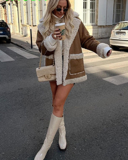 Sherwyn | Faux-Shearling Contrast Jacket
