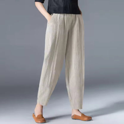 Bethany | Relaxed Flowy Tapered Ankle Pants