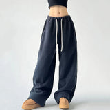 Fennora wide-leg fleece pants for women