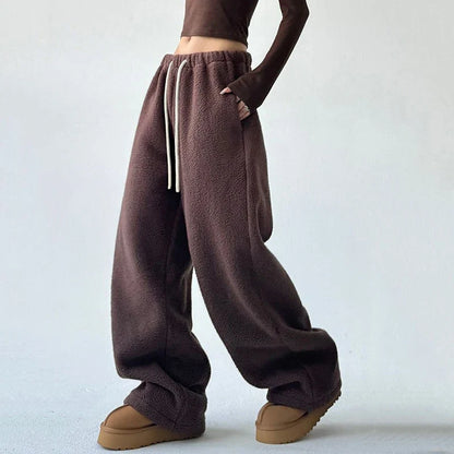 Fennora | Wide-Leg Fleece Pants
