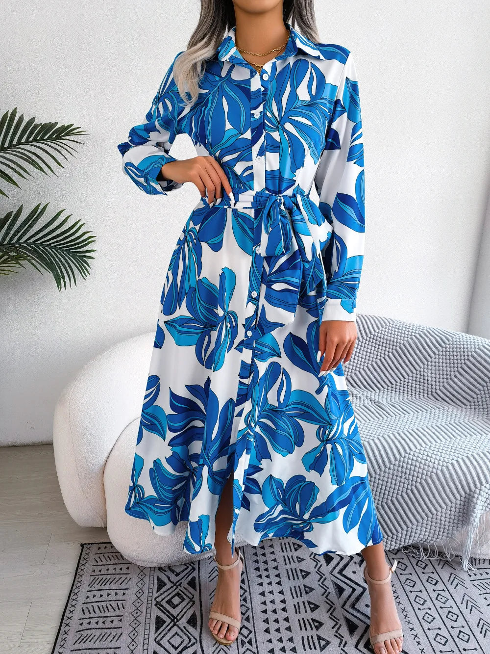 Floral flowing maxi dress