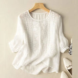 Sophia | Relaxed Embroidered Blouse
