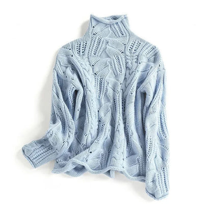 Rosewynn | Cable-Knit High-Neck Sweater