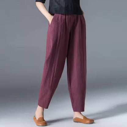 Bethany | Relaxed Flowy Tapered Ankle Pants