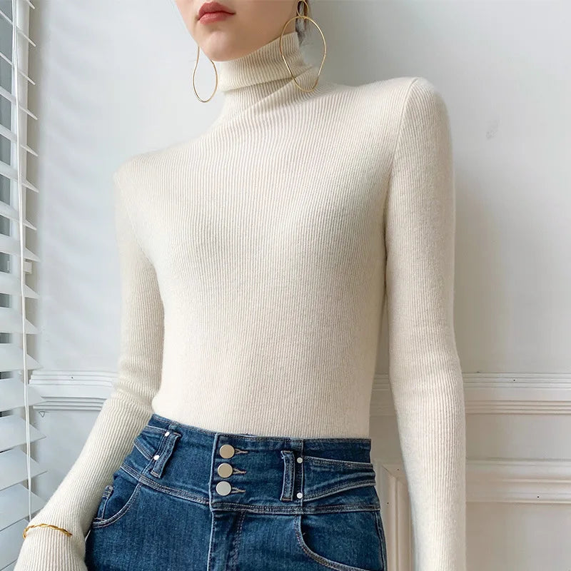 Blandine women's slim turtleneck sweater
