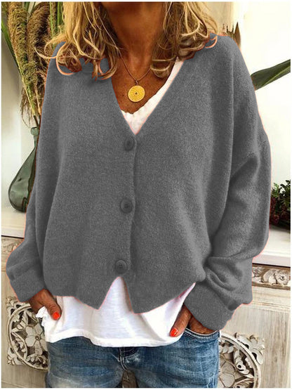 Thomasin women's open-front knit cardigan