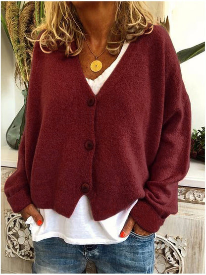 Thomasin women's open-front knit cardigan