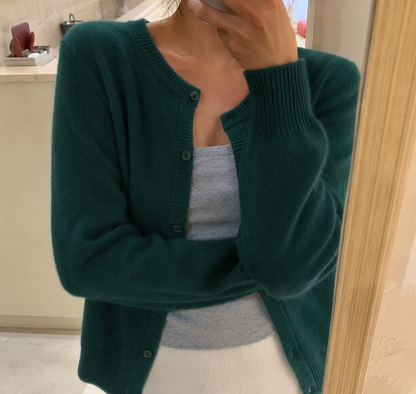 Marlowen | Button-Front Knit Cardigan