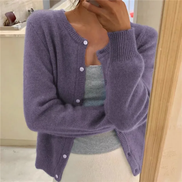 Marlowen | Button-Front Knit Cardigan