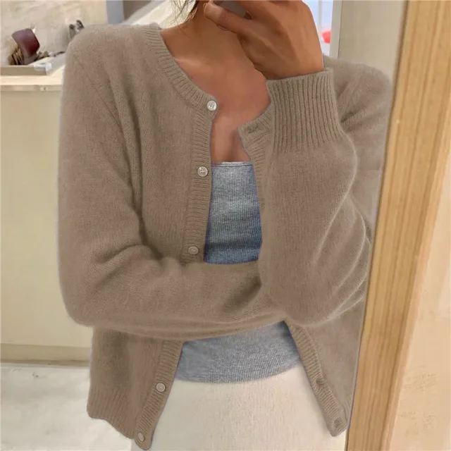 Marlowen | Button-Front Knit Cardigan