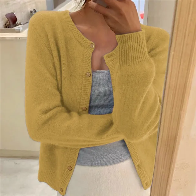 Marlowen | Button-Front Knit Cardigan