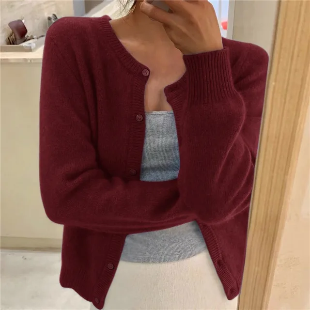 Marlowen | Button-Front Knit Cardigan