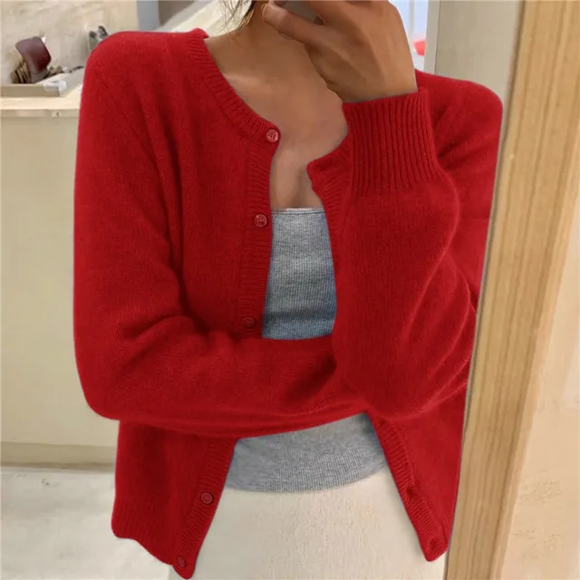 Marlowen | Button-Front Knit Cardigan