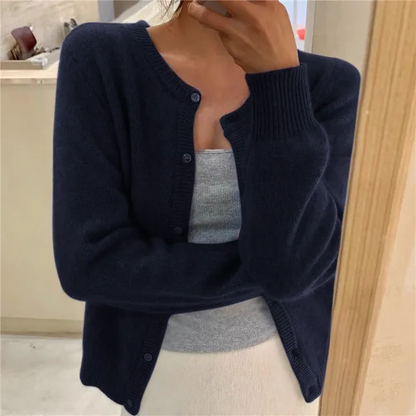 Marlowen | Button-Front Knit Cardigan