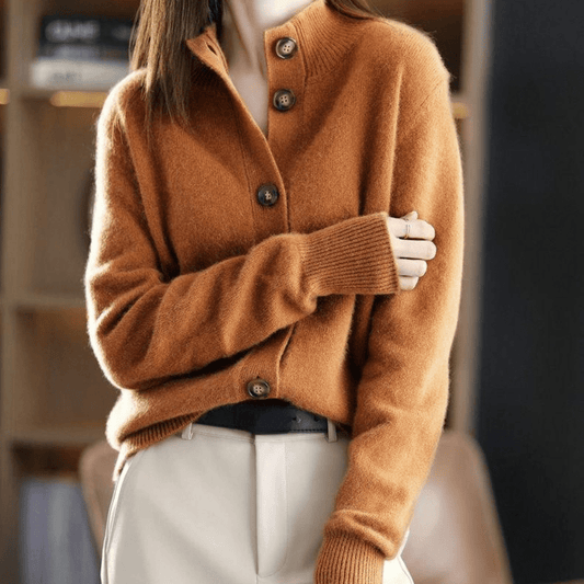 Florentine women's open-front relaxed knit cardigan