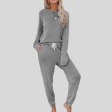 Long sleeve top and sweatpants lounge set