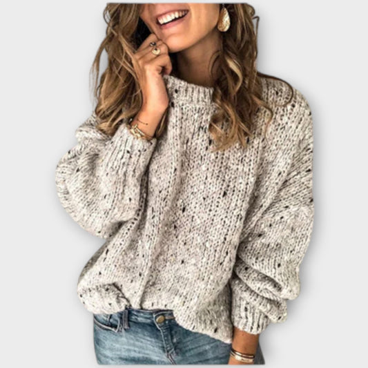 Solveig vintage-inspired knit sweater for women