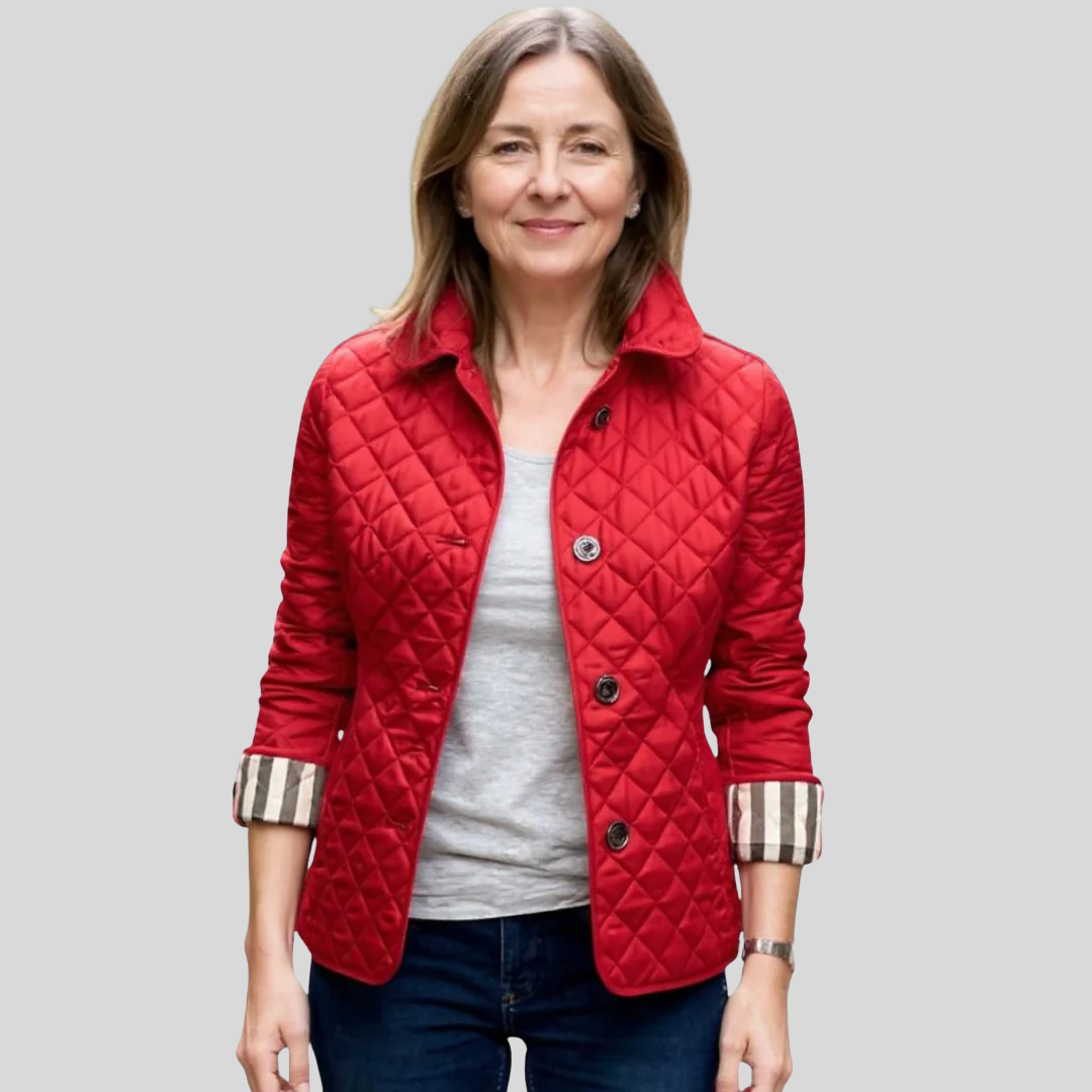 Wrenna | Quilted Lapel-Collar Jacket