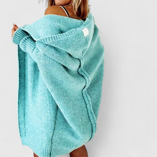 Millicent women's oversized longline hooded cardigan