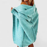 Millicent women's oversized longline hooded cardigan