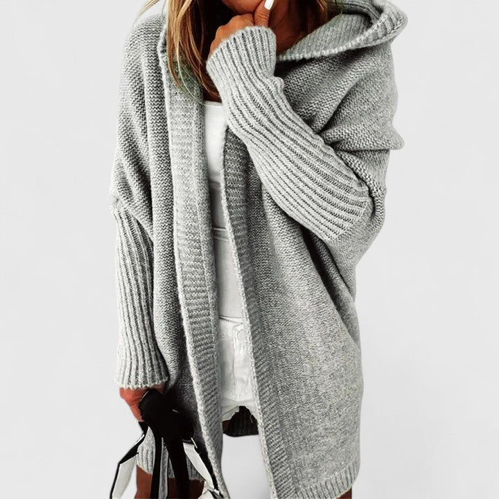 Millicent women's oversized longline hooded cardigan