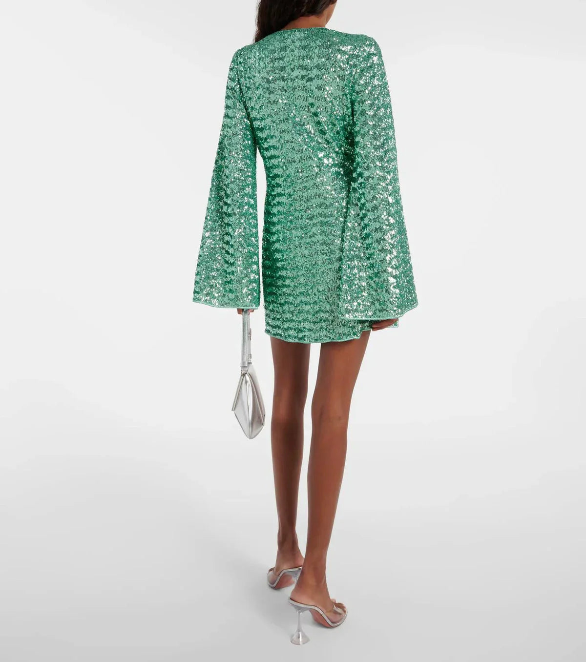 Sabrina sequin mini dress full length view